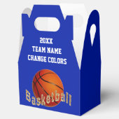 Personalisierte Basketball Gefälligkeitsboxen, bla Geschenkschachtel (Geöffnet)