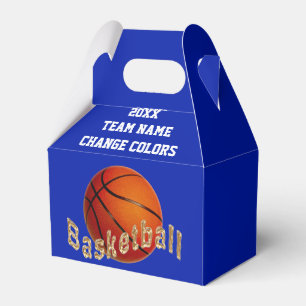 Personalisierte Basketball Gefälligkeitsboxen, bla Geschenkschachtel