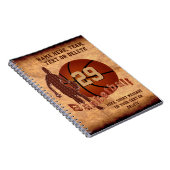 Personalisierte Basketball-Geschenkideen, Basketba Notizblock (Rechte Seite)