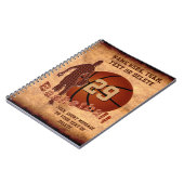 Personalisierte Basketball-Geschenkideen, Basketba Notizblock (Linke Seite)