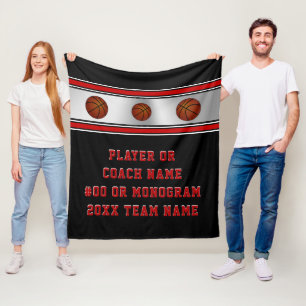 Personalisierte Basketball-Geschenkideen für Senio Fleecedecke