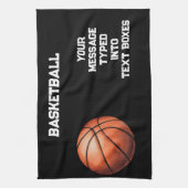 Personalisierte Basketball-Geschenkideen Geschirrtuch (Vertikal)