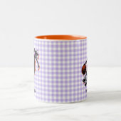 Personalisierte Basketball-Girl-Kaffee-Tasse Zweifarbige Tasse (Mittel)