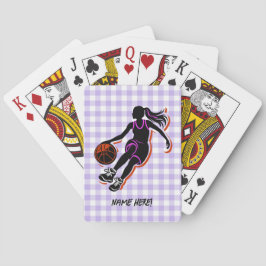 Personalisierte Basketball Girl Playing Cards Spielkarten