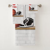 Personalisierte Basketball Jersey Badhandtuch Set (Insitu)
