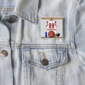 Personalisierte Basketball Jersey Button (Beispiel)