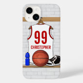Personalisierte Basketball Jersey Case-Mate iPhone Hülle (Rückseite)
