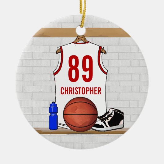 Personalisierte Basketball Jersey Keramikornament (Vorne)