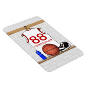 Personalisierte Basketball Jersey Magnet (Rechte Seite)