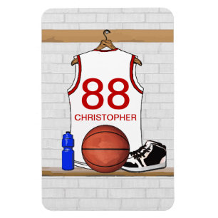 Personalisierte Basketball Jersey Magnet