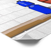 Personalisierte Basketball Jersey Poster (Ecke)