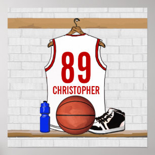 Personalisierte Basketball Jersey Poster