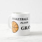 Personalisierte Basketball-Kaffeetassen Kaffeetasse (Vorderseite Links)