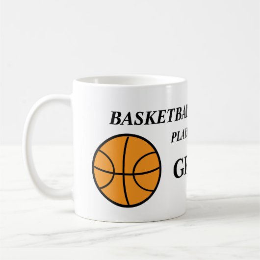 Personalisierte Basketball-Kaffeetassen Kaffeetasse (Links)