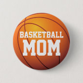 Personalisierte Basketball-Mama Button (Vorderseite)