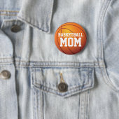 Personalisierte Basketball-Mama Button (Beispiel)