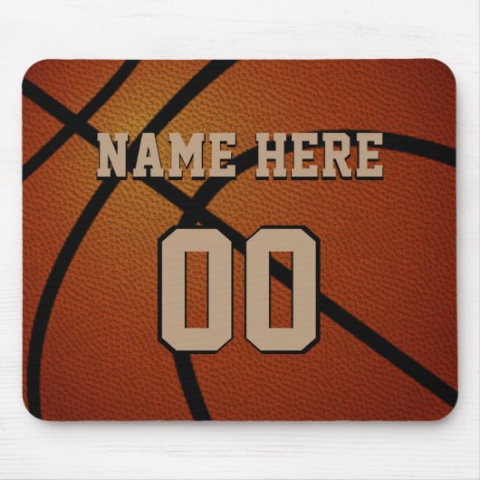 Personalisierte Basketball-Mausunterlage, Name, Mousepad (Vorne)