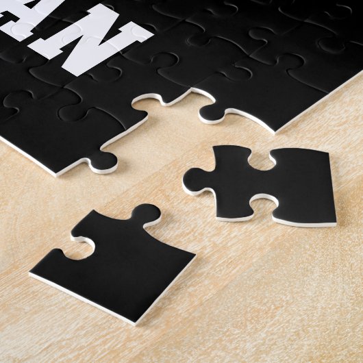 Personalisierte Basketball-Nummer 7 Puzzle (Seite)