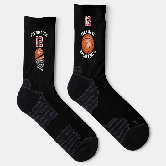 Personalisierte Basketball-Socken Socken (Rechts)