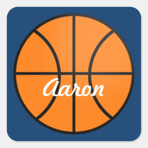 Personalisierte Basketball Sport Party Stickers