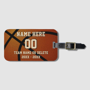 Personalisierte Basketball-Taschenanhänger, Gepäck Gepäckanhänger