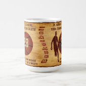 Personalisierte Basketball-Tasse für Spieler oder Kaffeetasse (Mittel)