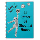 Personalisierte Basketball-Team-Geschenk-Ideen für Notizblock (Vorderseite)