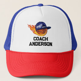 Personalisierte Basketball-Trainer-Sommer-Trucker- Truckerkappe