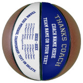 Personalisierte Basketball-Trainer-Wertgutscheine Basketball (Vertikal)