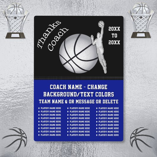 Personalisierte Basketball-Trainingsgeschenke, Bas Fotoplatte