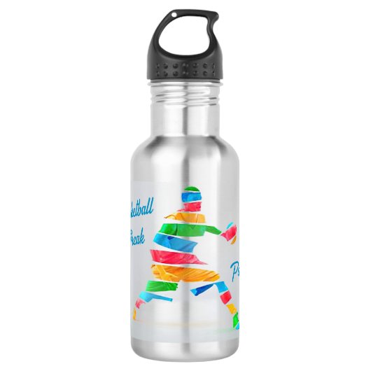 Personalisierte Basketball Wasserflasche (Vorderseite)