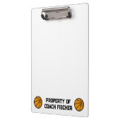 Personalisierte Basketball-Zwischenablage Klemmbrett (Links)