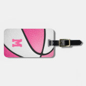 personalisierte Basketballfarben Gepäckanhänger (Vorderseite horizontal)