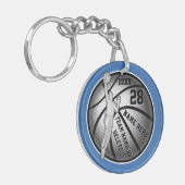 Personalisierte Basketballgeschenke für Spieler Schlüsselanhänger (Vorderseite links)