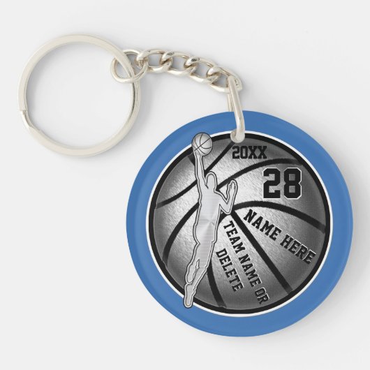 Personalisierte Basketballgeschenke für Spieler Schlüsselanhänger (Vorderseite)