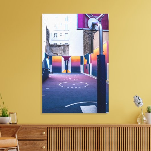 personalisierte Basketballgeschenke Leinwanddruck (Insitu (Wohnzimmer))