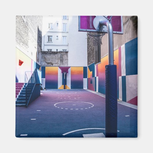 personalisierte Basketballgeschenke Magnet (Vorne)
