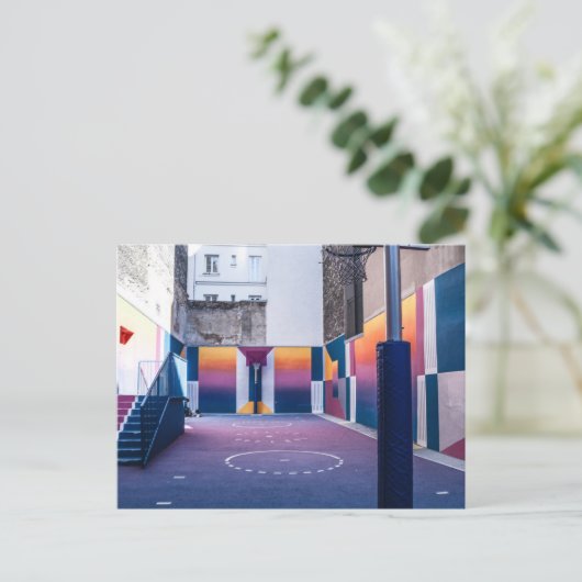 personalisierte Basketballgeschenke Postkarte (Stehend Vorderseite)