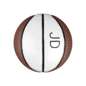 Personalisierte Basketballinitialen Mini Basketball (Vertikal)