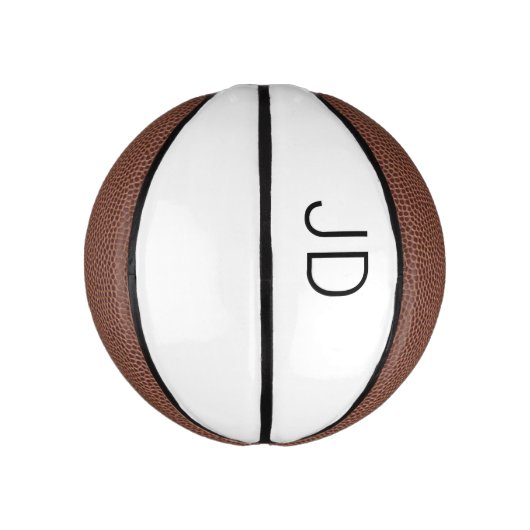 Personalisierte Basketballinitialen Mini Basketball (Vertikal)