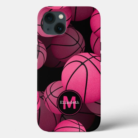 personalisierte Basketballmädchen Case-Mate iPhone Hülle (Rückseite)