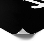 Personalisierte Basketballnummer 10 Poster (Ecke)