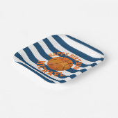 Personalisierte Basketballplatte Pappteller (Gewinkelt)