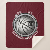 Personalisierte Basketballschuhe für Mädchen Sherpadecke (Vorderseite)