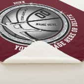 Personalisierte Basketballschuhe für Mädchen Sherpadecke (3/4)