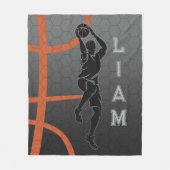 Personalisierte Basketballschuhe, Geschenke für Ba Fleecedecke (Vorderseite)