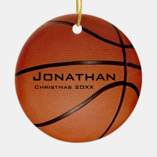 Personalisierte Basketballverzierung Keramikornament