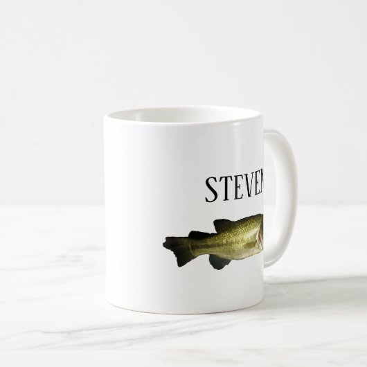 Personalisierte Bass Fish Kaffee Tasse (VorderseiteRechts)