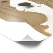 Personalisierte Basset Hound Art Fotodruck (Ecke)