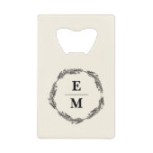 Personalisierte Bauernhaus-Gastgeschenk Hochzeit Geldbeutel Flaschenöffner (Vorderseite)